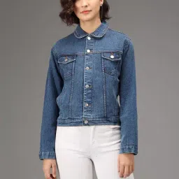 Kotty Blue Full Sleeves Denim Jacket-picture-21