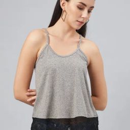 Carlton London Grey Spaghetti Top-image-22