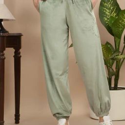 Sweet Dreams Green Regular Fit Solid Trackpants-image-96