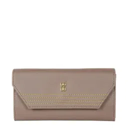 Baggit Brown Solid Wallet for Women-11