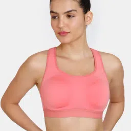 Zelocity by Zivame Pink Sports Bra-image-63