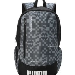 Puma Black Abstract Backpack-16