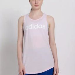 adidas Pink Cotton Printed Sports Tank Top-image-90