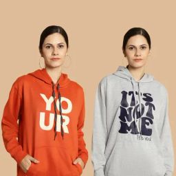 Vimal Jonney Rust & Grey Printed Sweatshirt - Pack Of 2-15