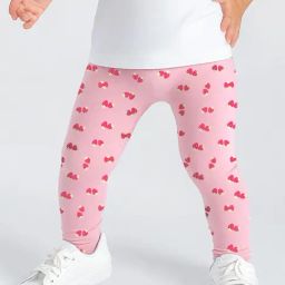 Nauti Nati Girls Pink Printed Regular Fit Leggings-picture-39