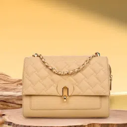 Magnolia Khaki Quilted Shoulder Bag-picture-19