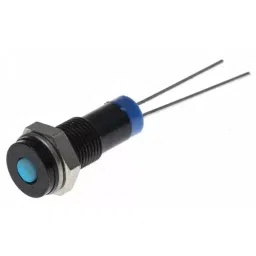 RS PRO Blue Panel Mount Indicator 2V DC, Mounting Hole Size 6 mm, IP Rating IP67, Model No 7001609-4