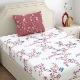 Home Ecstasy Red Cotton Bed Sheet Set-image-36
