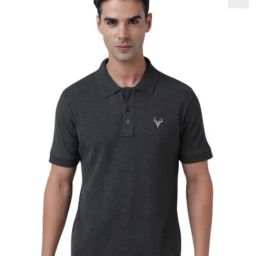 IVOC White/ Charcoal Grey Solid T-Shirts-image-17
