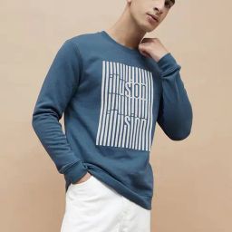 Fame Forever By Lifestyle Blue Regular Fit Printed Sweatshirt-picture-17