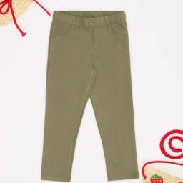 Pantaloons Junior Girls Olive Jeggings-image-37