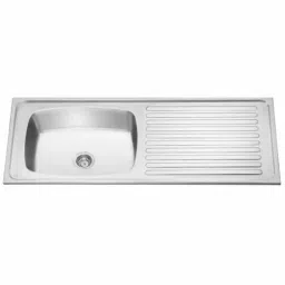 Jayna Signature Collection Jupiter 56x22.5 inch Matt Finish Stainless Steel Single Bowl Kitchen Sink with Drain Board, SBSD 08-image-43