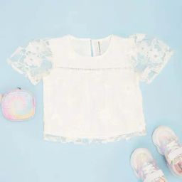 Pantaloons Junior Girls Snow White Embroidery Casual Tops & Tees-image-60
