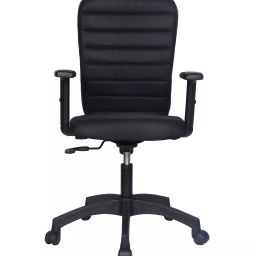 S J Corporation Yoga Medium Back Executive Cushion Chair With Adjustable Arms- Black-image-89