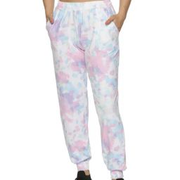 DOMIN8 Women Tie & Dye Relaxed Fit Mid-Rise Rapid Dry Knitted Joggers-image-27