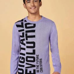 Coolsters by Pantaloons Kids Lilac Printed Full Sleeves Sweater-image-99