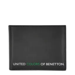 United Colors of Benetton Ainara Black Leather Solid Bi-Fold Wallet-picture-30