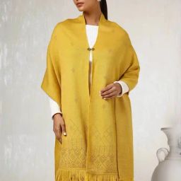 Soch Mustard Plain Shawl-picture-27