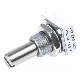 Vishay Panel Mount, Through Hole Rotary Potentiometer 1 W Power 1 kΩ Resistance Pin Terminal, 14910F0GJSX10102KA-picture-35