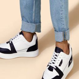Neemans Men's Retro Slick Black & White Casual Sneakers-image-89