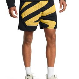 Under Armour Black Loose Fit Printed Sports Shorts-image-58