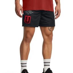Under Armour Black Loose Fit Printed Sports Shorts-image-26