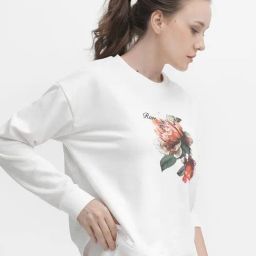 RAREISM Off White Blended Printed Long Sleeves Sweatshirt-image-12