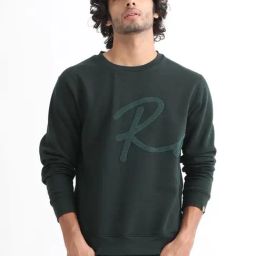 Rare Rabbit Green Regular Fit Embroidered Sweatshirt-picture-27