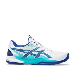 Asics Men's POWERBREAK FF White & Asics Blue Indoor Court Shoes-image-53