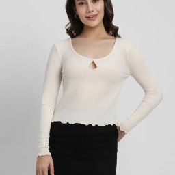 Forever 21 Beige Cotton Top-image-41