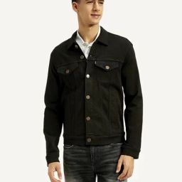Levi's Black Regular Fit Denim Jacket-picture-17
