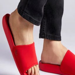 Neemans Men's Eco Coral Red Slides-73