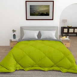 tundwal's Green & Grey Geometric Heavy Winter Double Bed Comforter-image-97