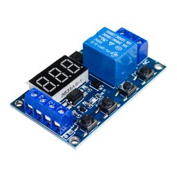 6-30V 1-Channel Power Relay Module with Adjustable Timing Cycle image 2