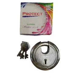 GENERIC Protect 100 mm Stainless Steel Silver 3 Key Sets Ring Padlock, VE#00071 (Pack 2 Piece)-39