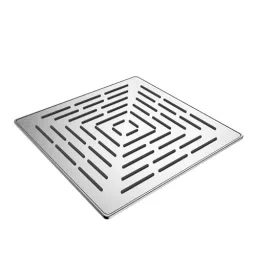 RN Bentley 150x150 mm Square Stainless Steel Silver Wall Mount Overhead Shower Without Arm, RN62010150-38