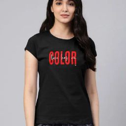 Lyra Black Cotton Printed T-Shirt-image-61