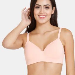 Zivame Light Pink Half Coverage T-Shirt Bra-image-8