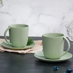 Vola Global LLP Green Porcelain Core Set of Cups and Mugs-image-38
