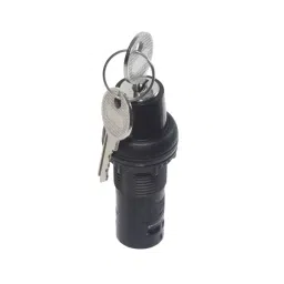 ESBEE Lock & Key Rotary Type Actuator Contact 4 - 2 NO 3 Position Spring Return L. H. Black, EE4CKM1-20