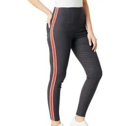 Miss Chase Dark Grey Slim Fit Jeggings-image-51