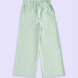 Pantaloons Junior Sage Green Cotton Regular Fit Pants-image-75