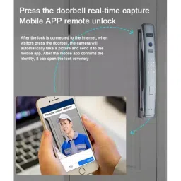 GOLENS Digital Door Lock with 3D Face ID Recognition Biometric, X58 image 5