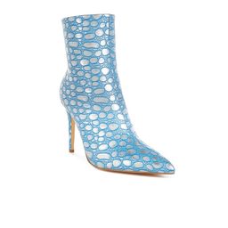 London Rag Women Embellished Casual Stiletto Heel Ankle Boots-picture-19