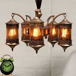KINIS Modern and Unique Style Gold-Toned Quirky Ceiling Lamp-10
