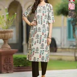 Moda Rapido Women Ethnic Motifs Printed Crepe Kurta-image-70