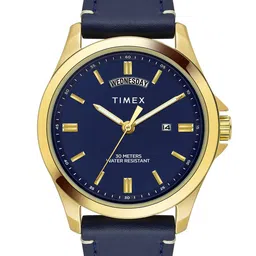 Timex Men Brass Dial & Leather Straps Analogue Watch TW000X140-image-75