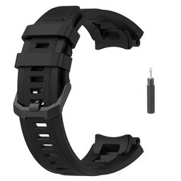 Soft Silicone Strap Band Compatible with Amazfit T-Rex 2 | Adjustable Silicone Rubber Band with Installation Tool for T Rex 2 image 1