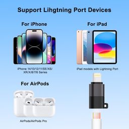 KACA Lightning Male to USB‑C Female Adapter – OTG Data & Headphone/Mic Support for iOS Devices with Fast Charging image 5