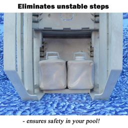wadoy Anchor Universal Pool Step Weight, Fillable Pool Ladder Weights for Eliminates Unstable Steps (2 Packs) image 4